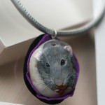 szczur, biżuteria ze szczurem